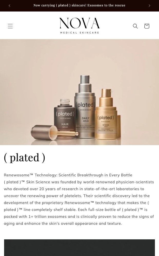 Mobile Plated page