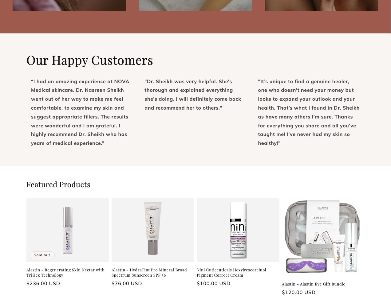 Customers and products band