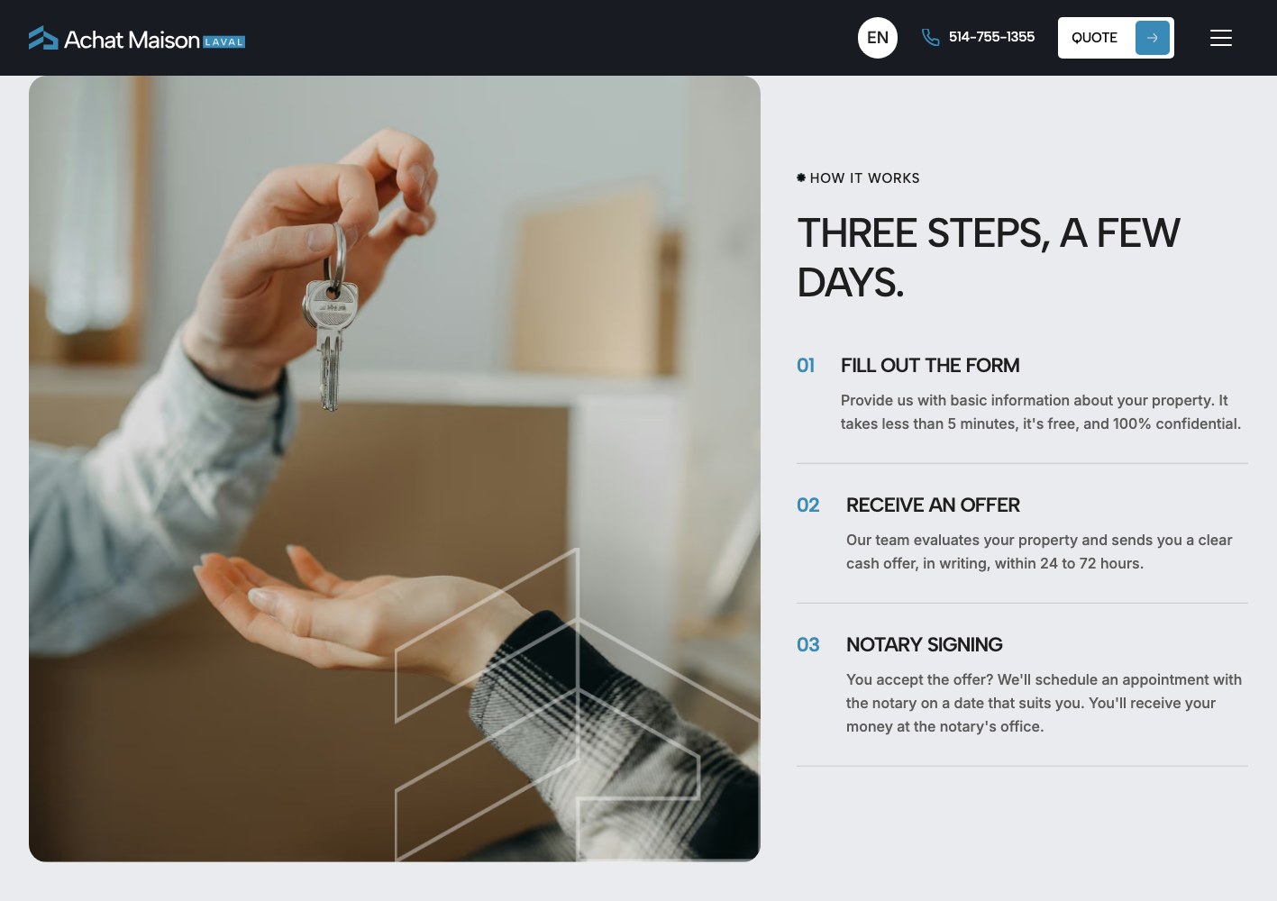 Three steps, EN