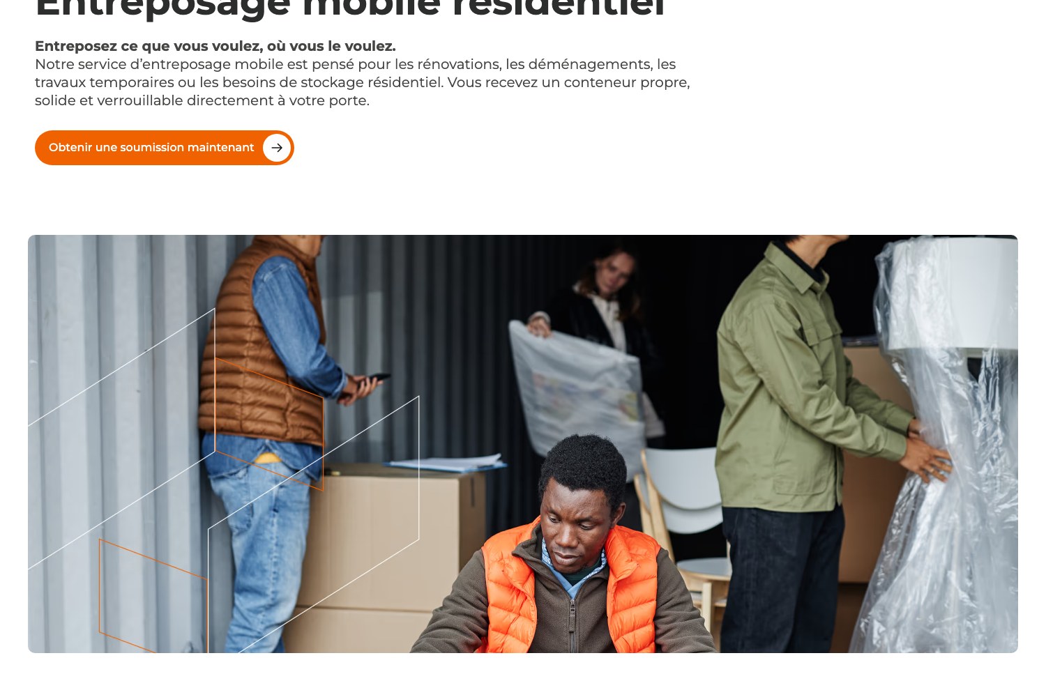 Residential storage page