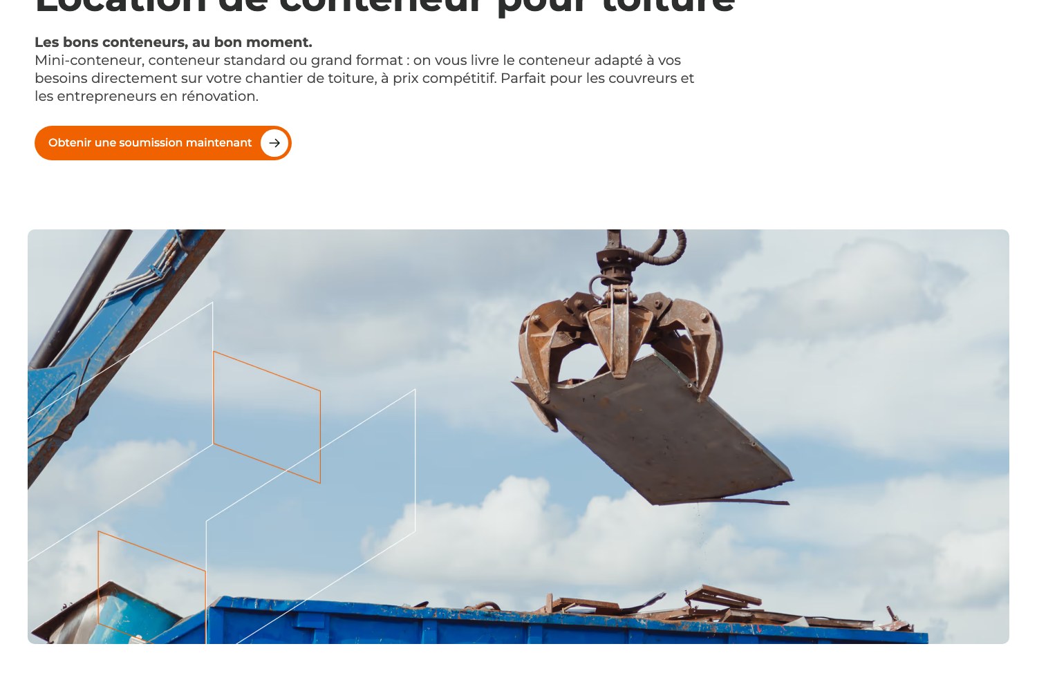 Roofing container page
