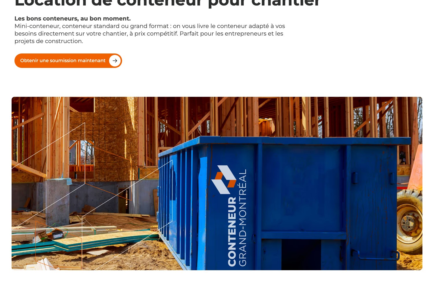 Jobsite container page