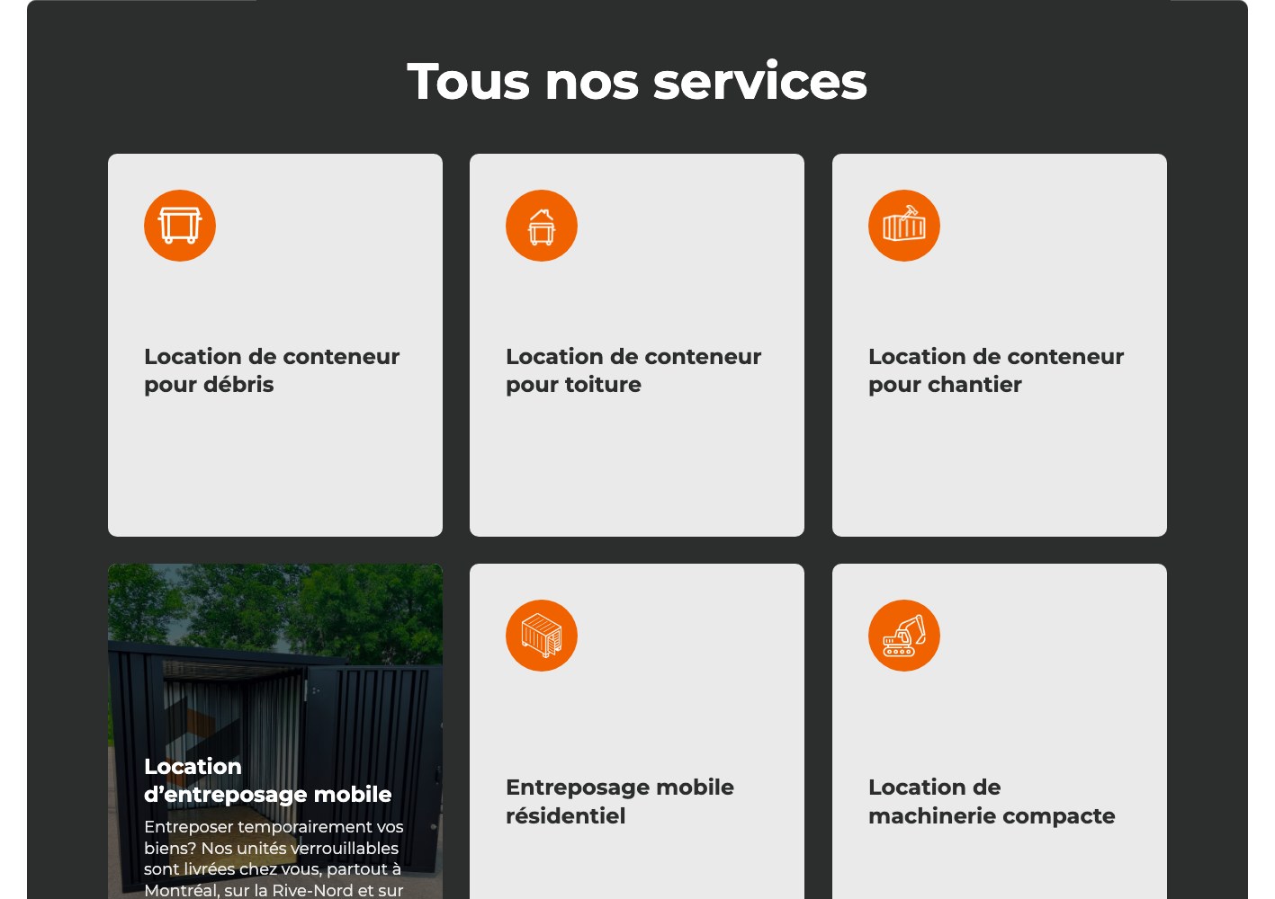 All services grid