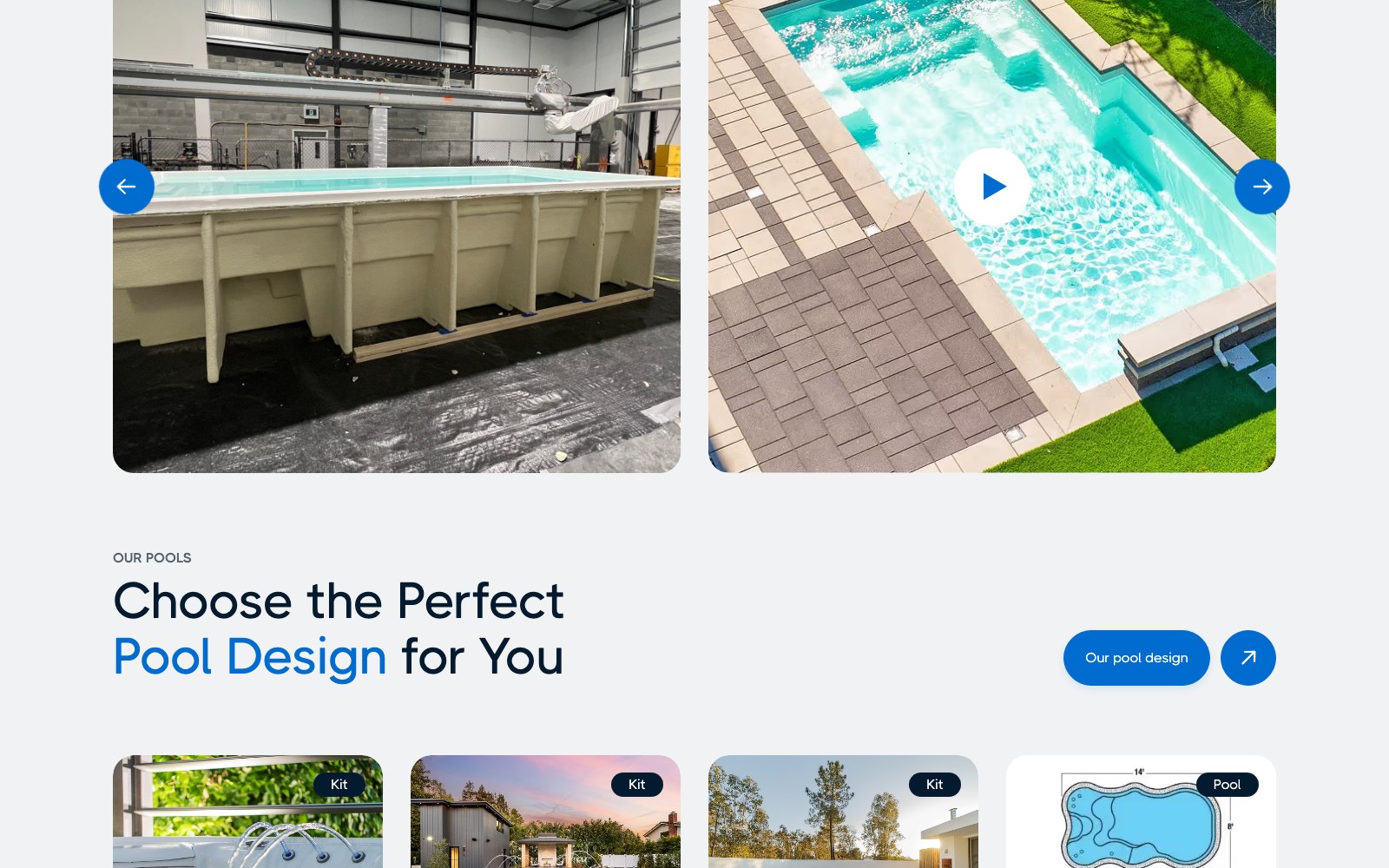 Fibro pool photography above the Choose the Perfect Pool Design chooser