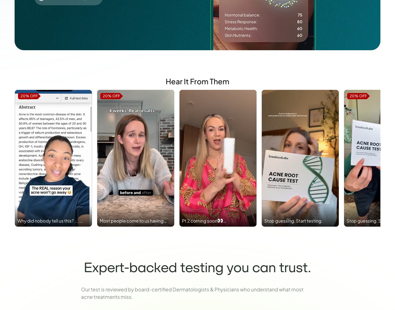 Hear it from them wall of customer video testimonials