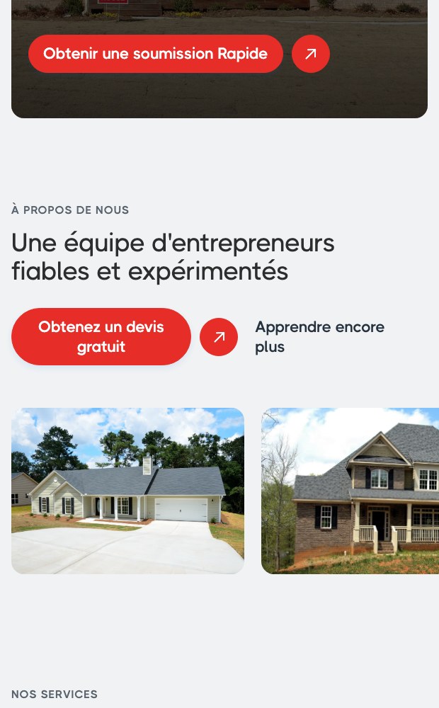 Toiture Couvreur Montreal mobile about section with project photographs