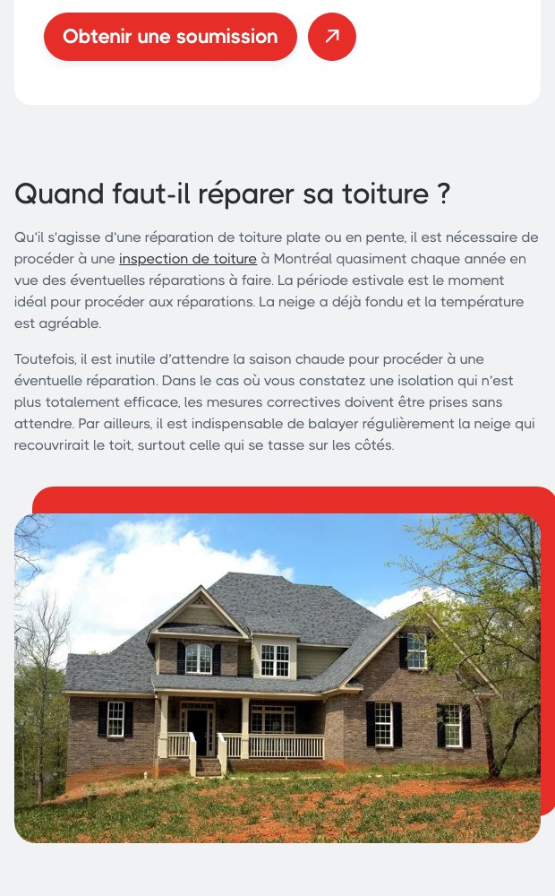 Toiture Couvreur Montreal mobile article on when to repair a roof