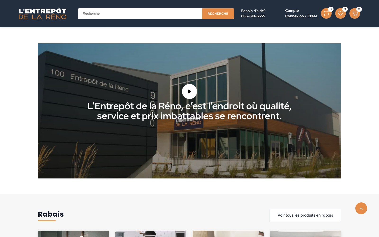 Storefront video band — quality, service and unbeatable prices