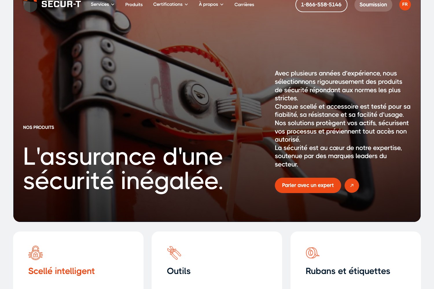 Products page hero