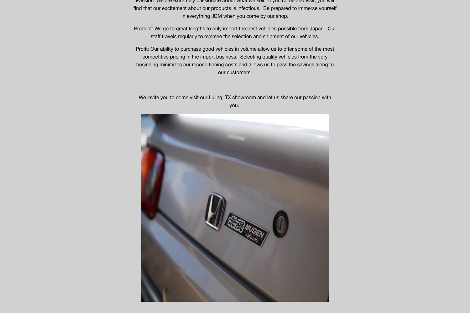 About us page