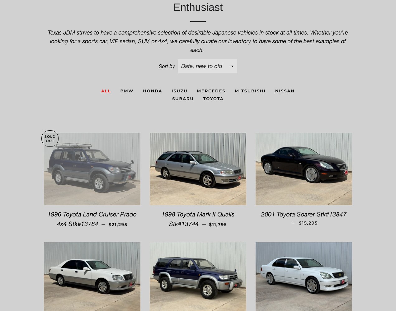 Enthusiast collection