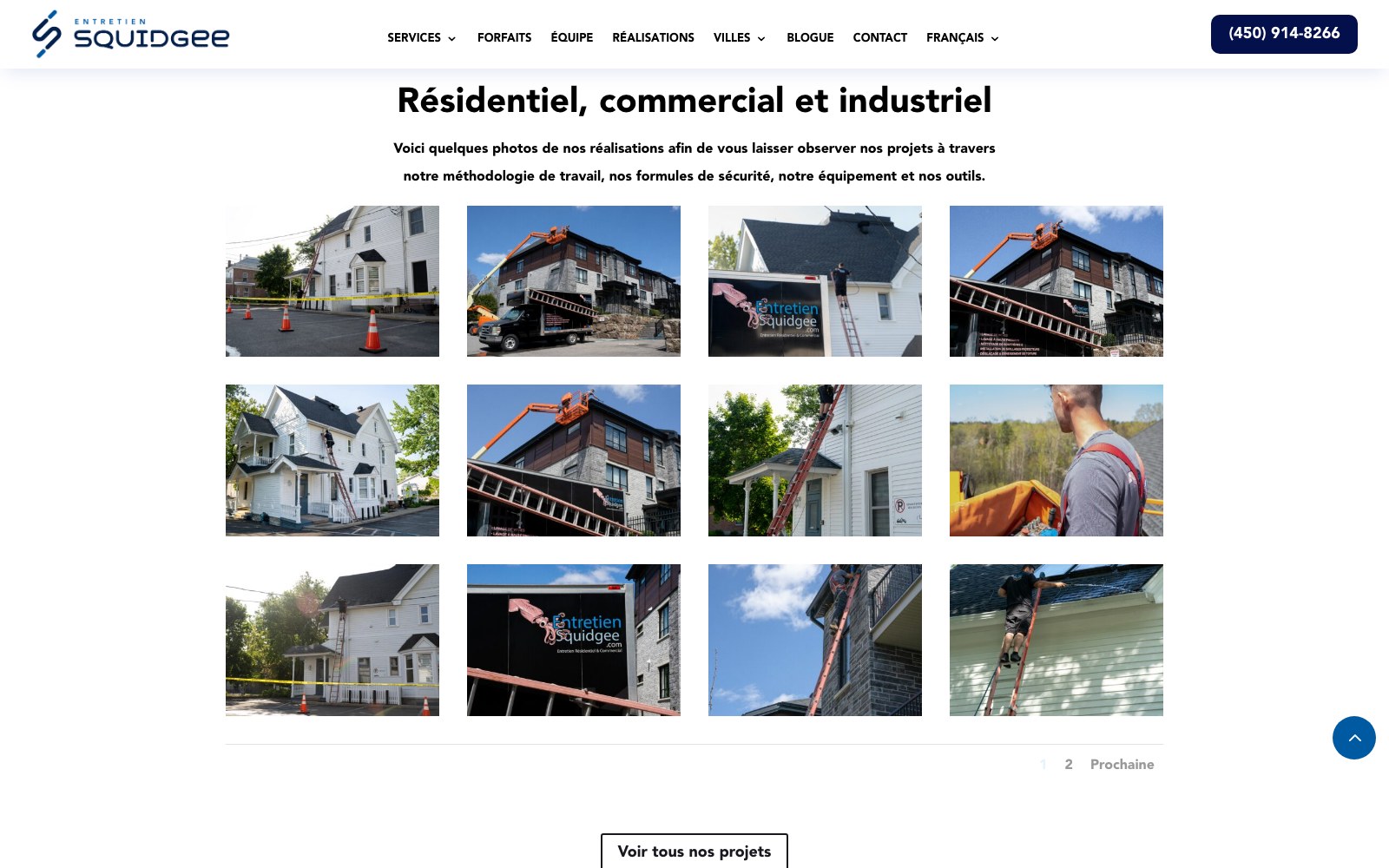 Project gallery of residential, commercial and industrial jobs