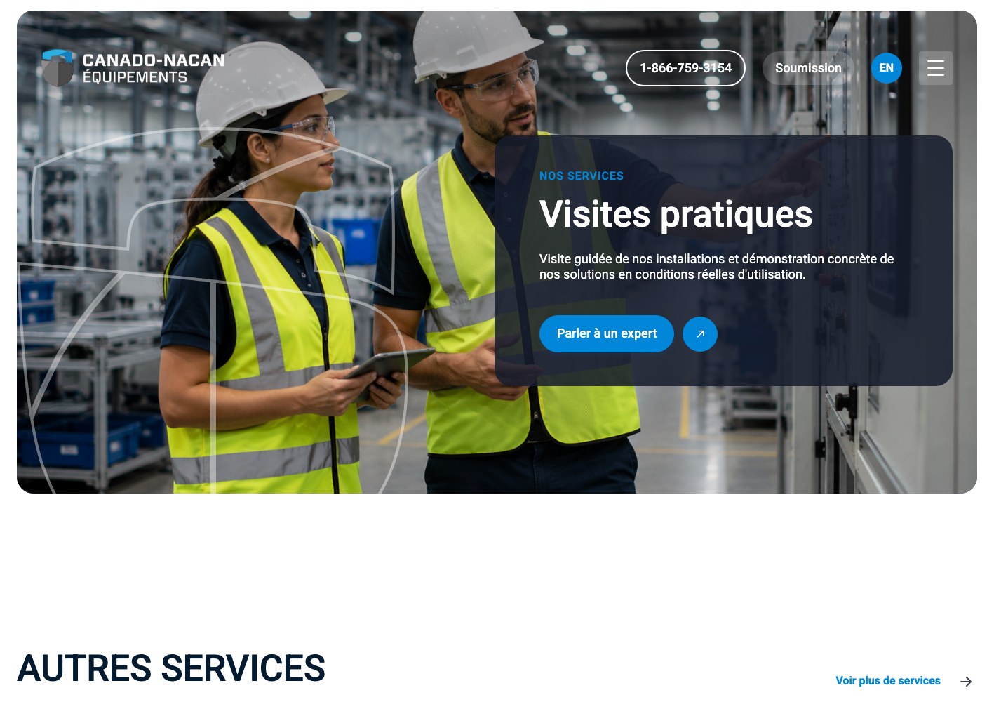 Guided site visits service page