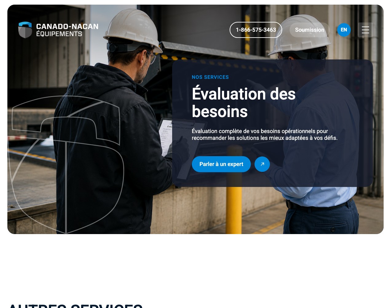 Needs assessment service page