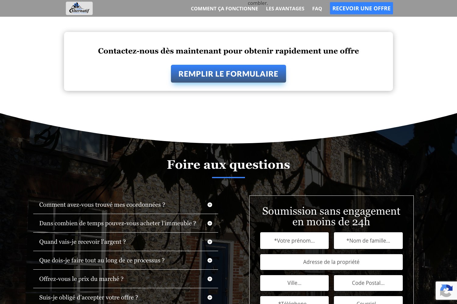 Contact prompt above the frequently asked questions section