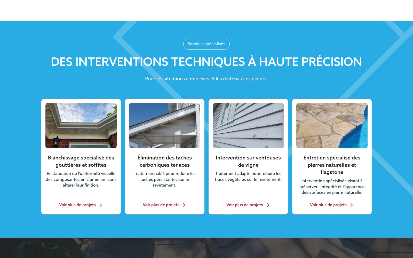High-precision interventions shown across four photographed jobs