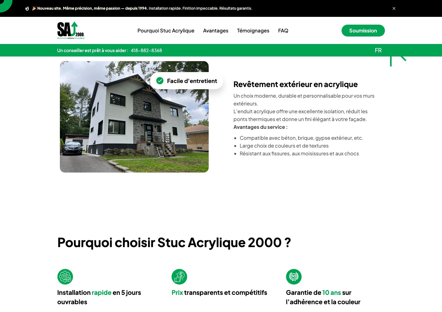 Exterior acrylic coating explained above the reasons to choose Stuc Acrylique 2000