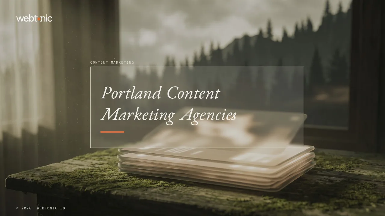 Portland Content Marketing Agencies: A 2026 Hiring Guide — Web Tonic blog thumbnail