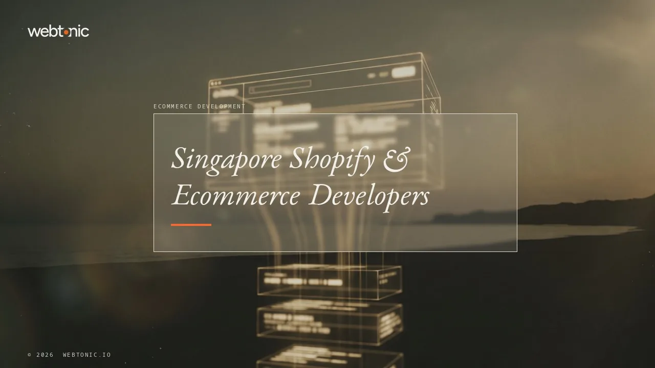 Singapore Shopify Builds: What 19 Agencies Show in 2026 — Web Tonic blog thumbnail