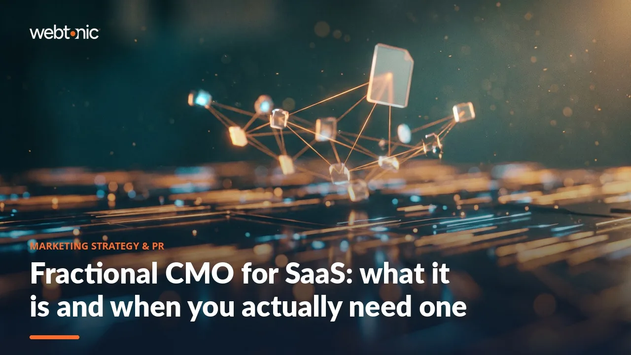 Fractional CMO for SaaS: what it is and when you actually need one — Web Tonic article thumbnail