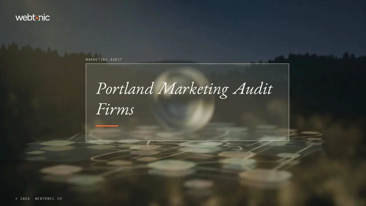 Marketing Audit in Portland: The 2026 Shortlist — Web Tonic blog thumbnail