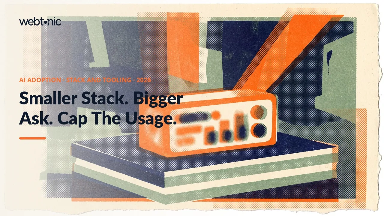 AI marketing advisory adoption and tooling statistics 2026 thumbnail showing martech at 19.4 percent of budget and martech capability self-ratings peaking at 4.9 out of 7