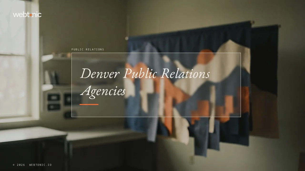 Twenty-One Denver Public Relations Agencies We Verified for 2026 — Web Tonic blog thumbnail