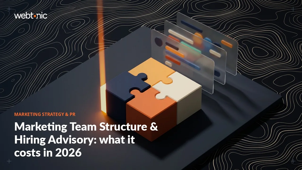 Marketing Team Structure & Hiring Advisory: what it costs in 2026 — Web Tonic article thumbnail