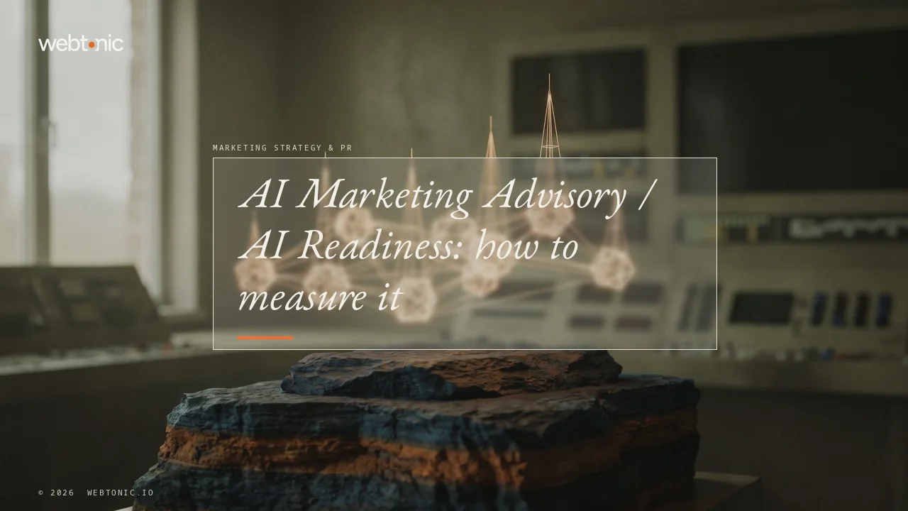 AI Marketing Advisory / AI Readiness: how to measure it — Web Tonic article thumbnail