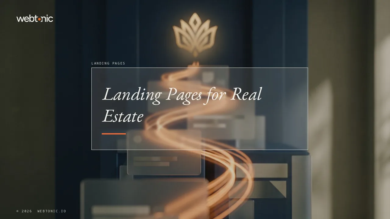 Who Actually Builds Real Estate Landing Pages in 2026? Thirteen Agencies Compared — Web Tonic blog thumbnail