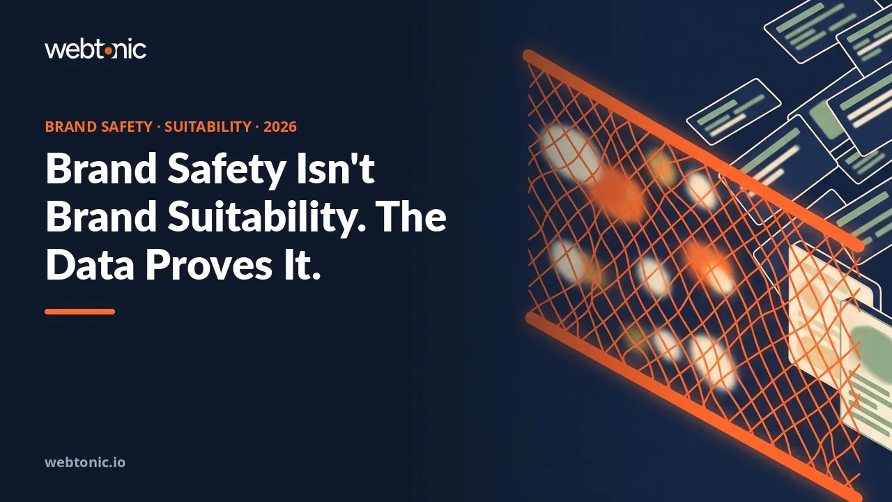 Brand safety statistics 2026 thumbnail showing Spain's brand suitability fail rate at two and a half times the North American baseline, the highest tracked market