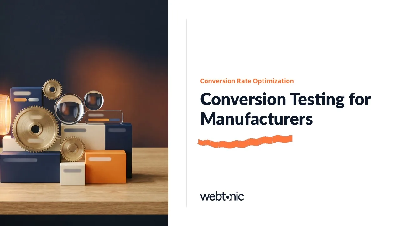 Fourteen Conversion Optimization Agencies That Turn Spec Sheets Into Quote Requests in 2026 — Web Tonic blog thumbnail