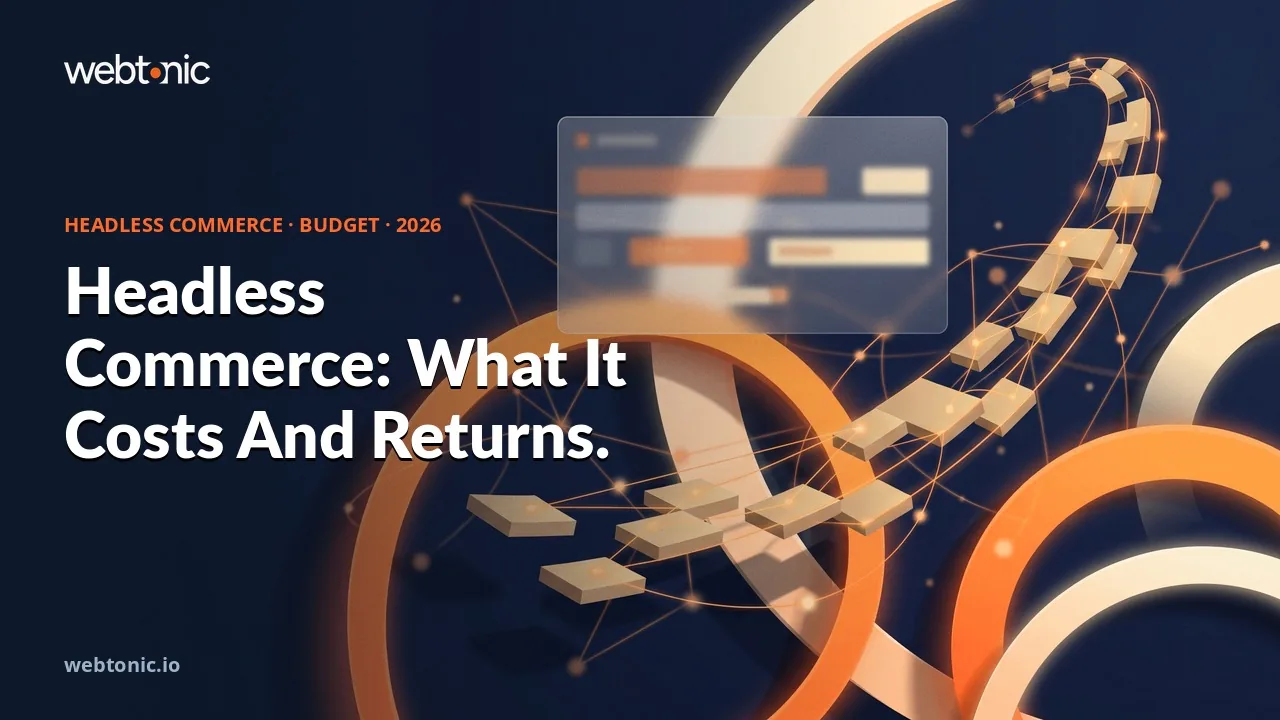 Headless commerce budget statistics 2026 thumbnail showing a 271 percent three-year ROI modeled by Forrester for a composable storefront build