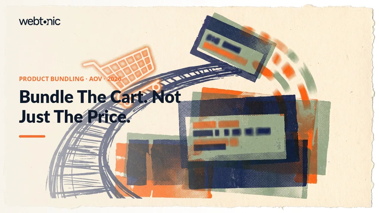Product bundling statistics 2026 thumbnail showing average order value growth driven 1.9 percent by units per order against 82 percent cart abandonment