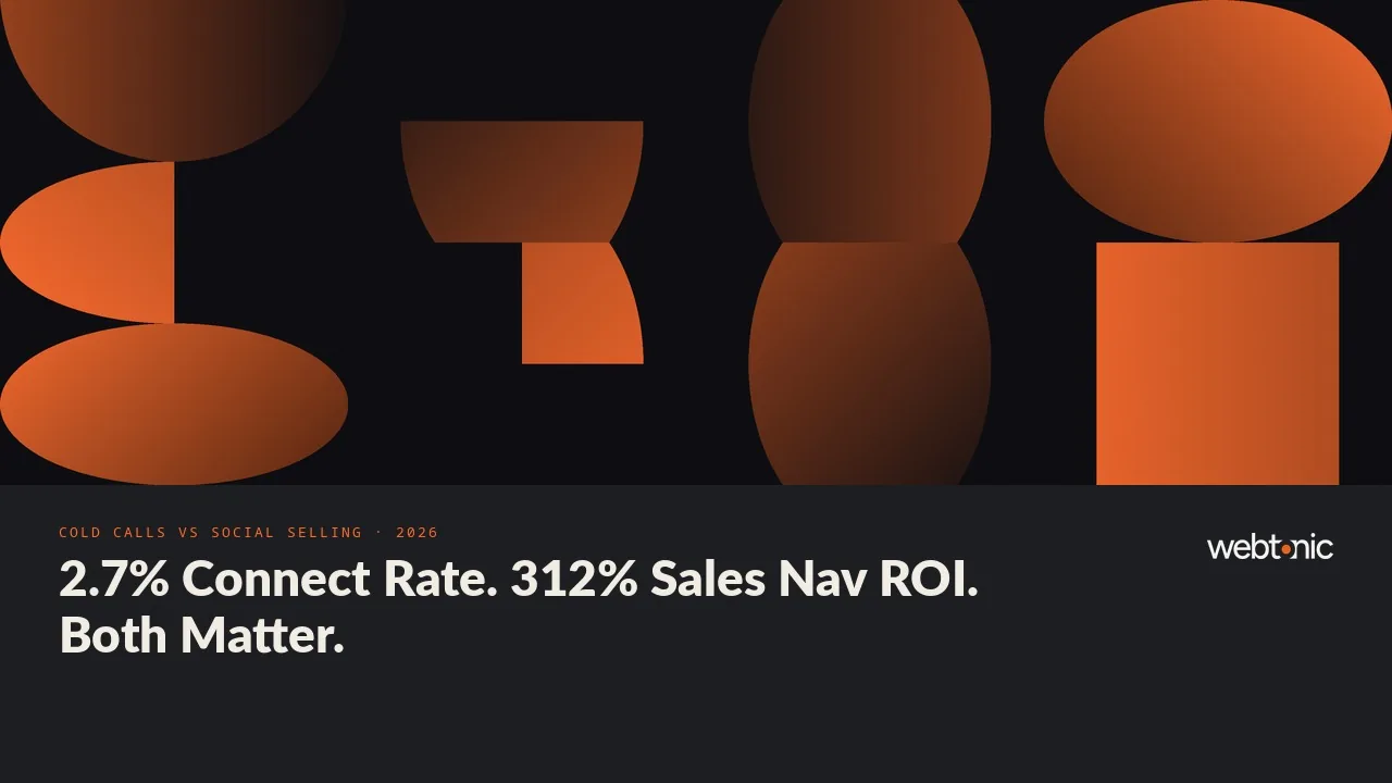 Sales statistics 2026 thumbnail comparing Cognism's 11.3 percent top-performer cold call success rate against a 2.7 percent industry average