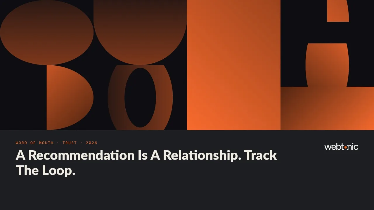 Word of mouth statistics thumbnail highlighting Nielsen’s 88 percent recommendation trust measure and referral outcomes