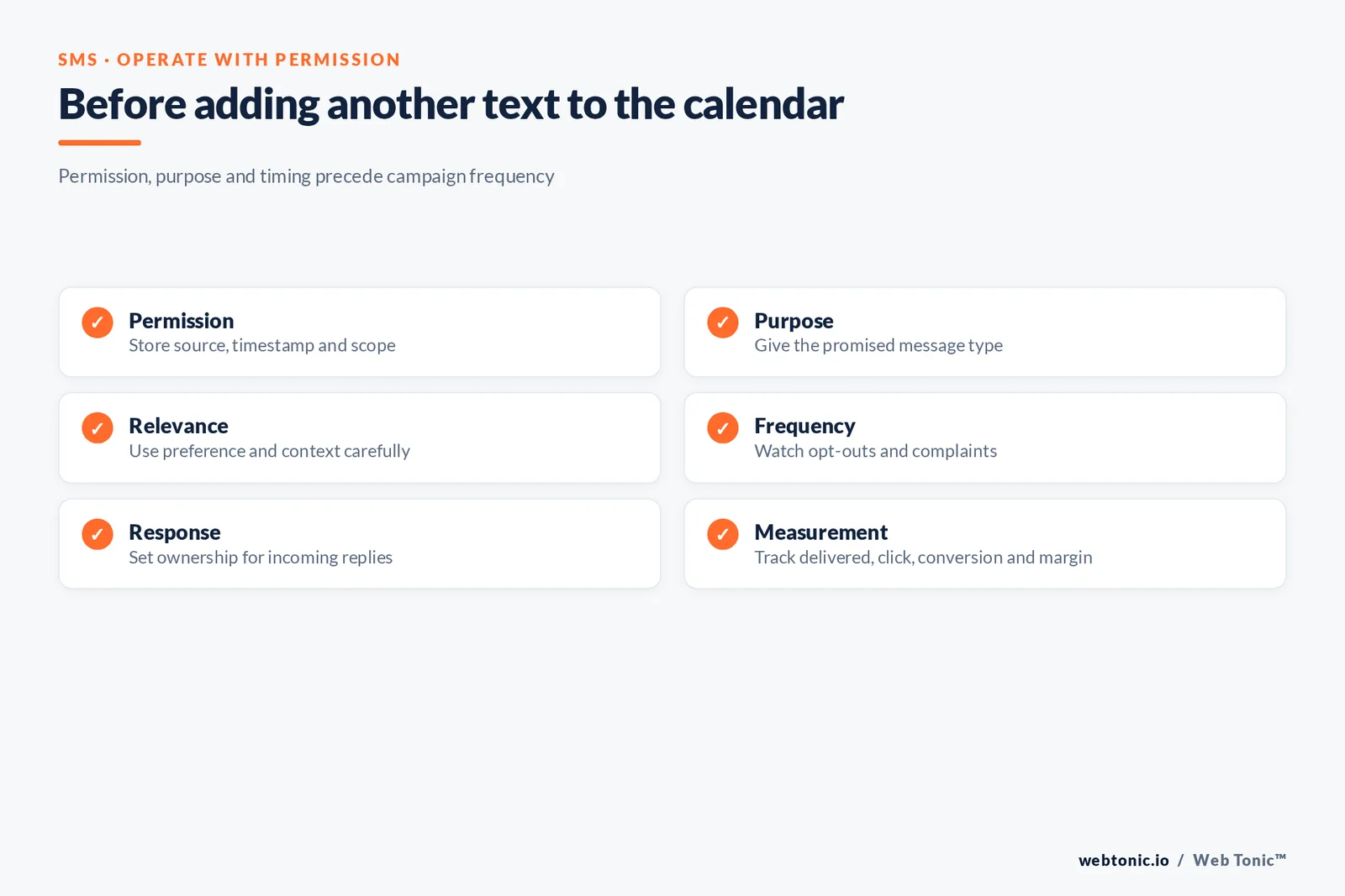 A Web Tonic decision framework built from the article’s sourced data and measurement practices.