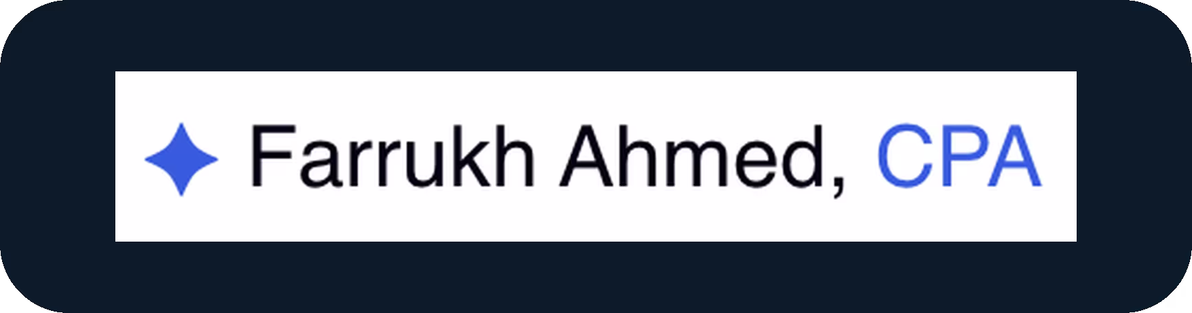 Farrukh Ahmed CPA logo