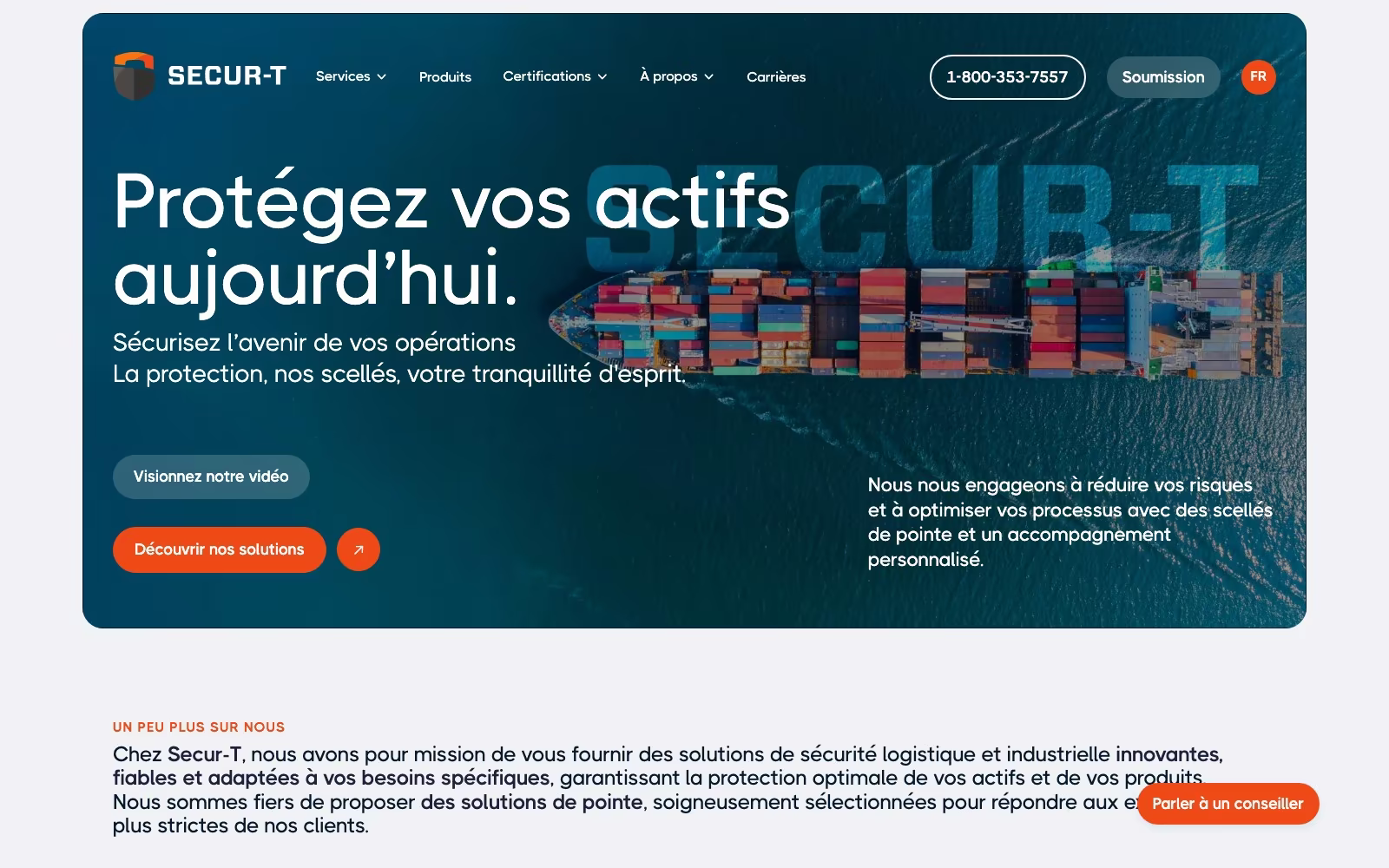 Secur-T homepage hero