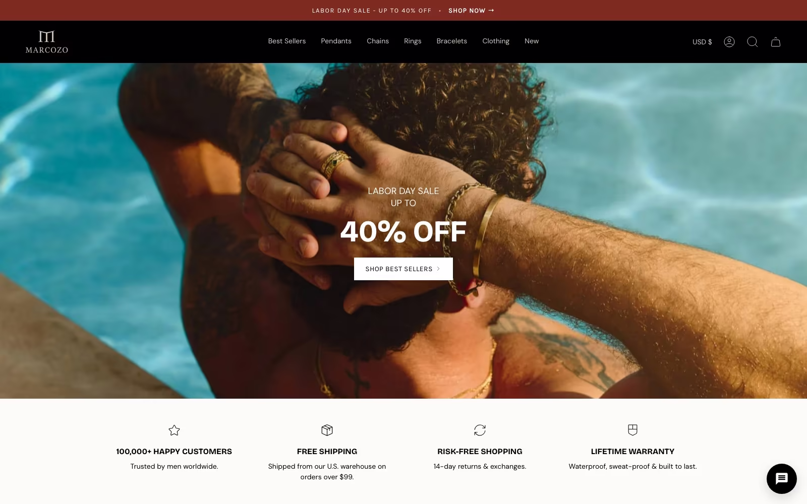 MARCOZO website homepage