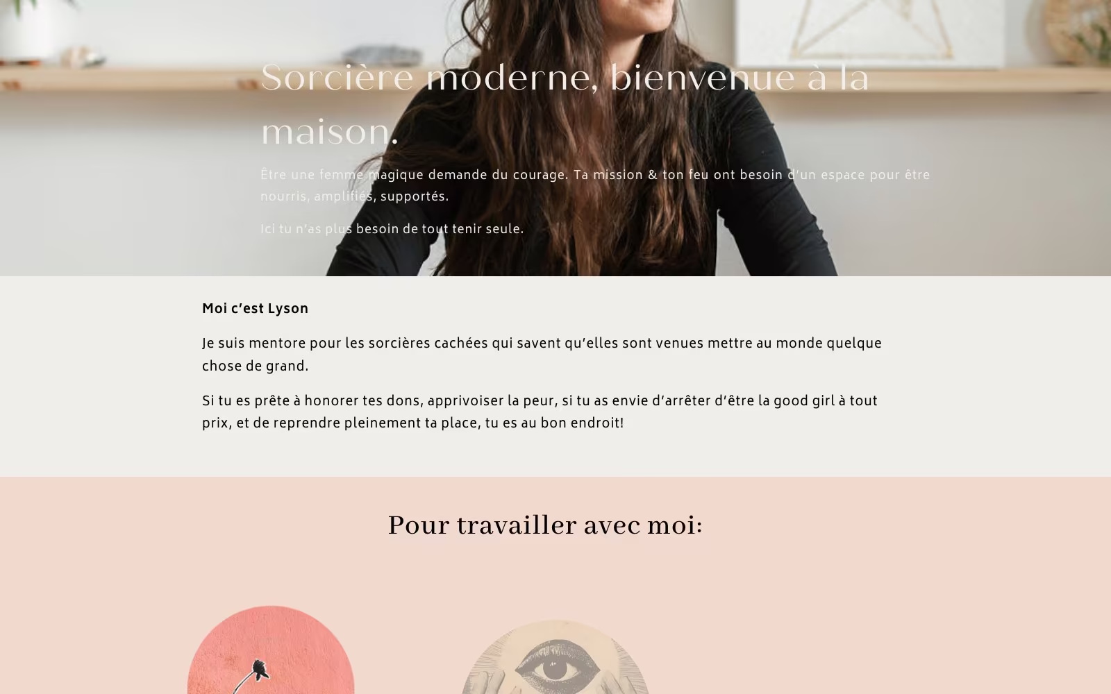 Lyson Duval website homepage