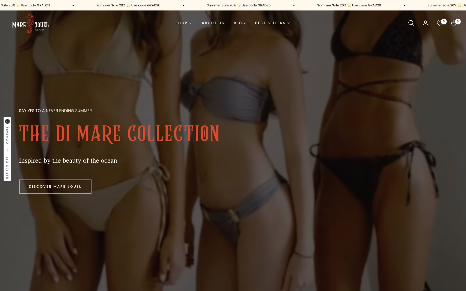 Mare Jouel website homepage