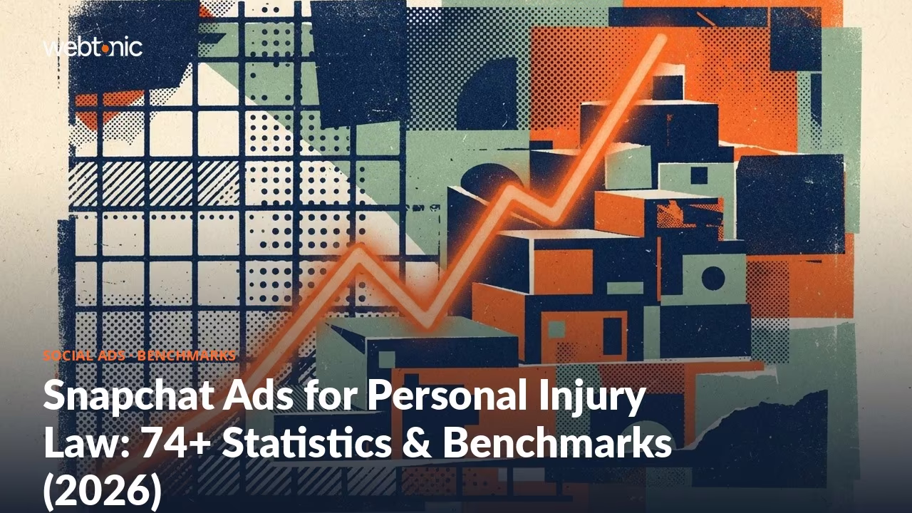 Snapchat Ads for Personal Injury Law: 74+ Statistics & Benchmarks (2026) — Web Tonic blog thumbnail