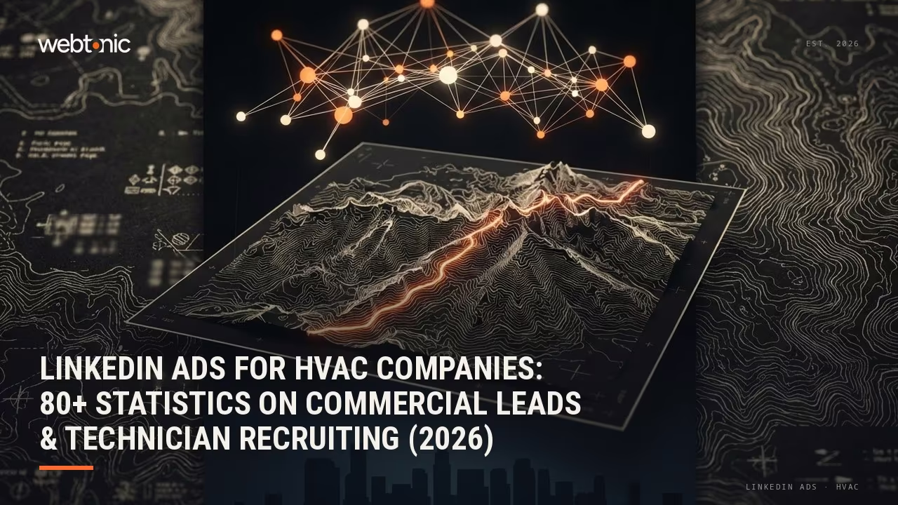 LinkedIn Ads for HVAC Companies: 80+ Statistics on Commercial Leads & Technician Recruiting (2026) — Web Tonic blog thumbnail