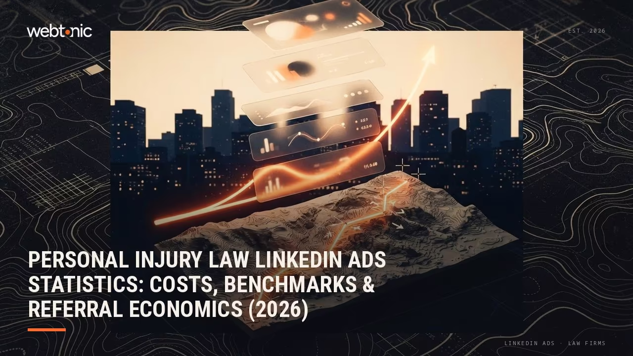 Personal Injury Law LinkedIn Ads Statistics: Costs, Benchmarks & Referral Economics (2026) — Web Tonic blog thumbnail