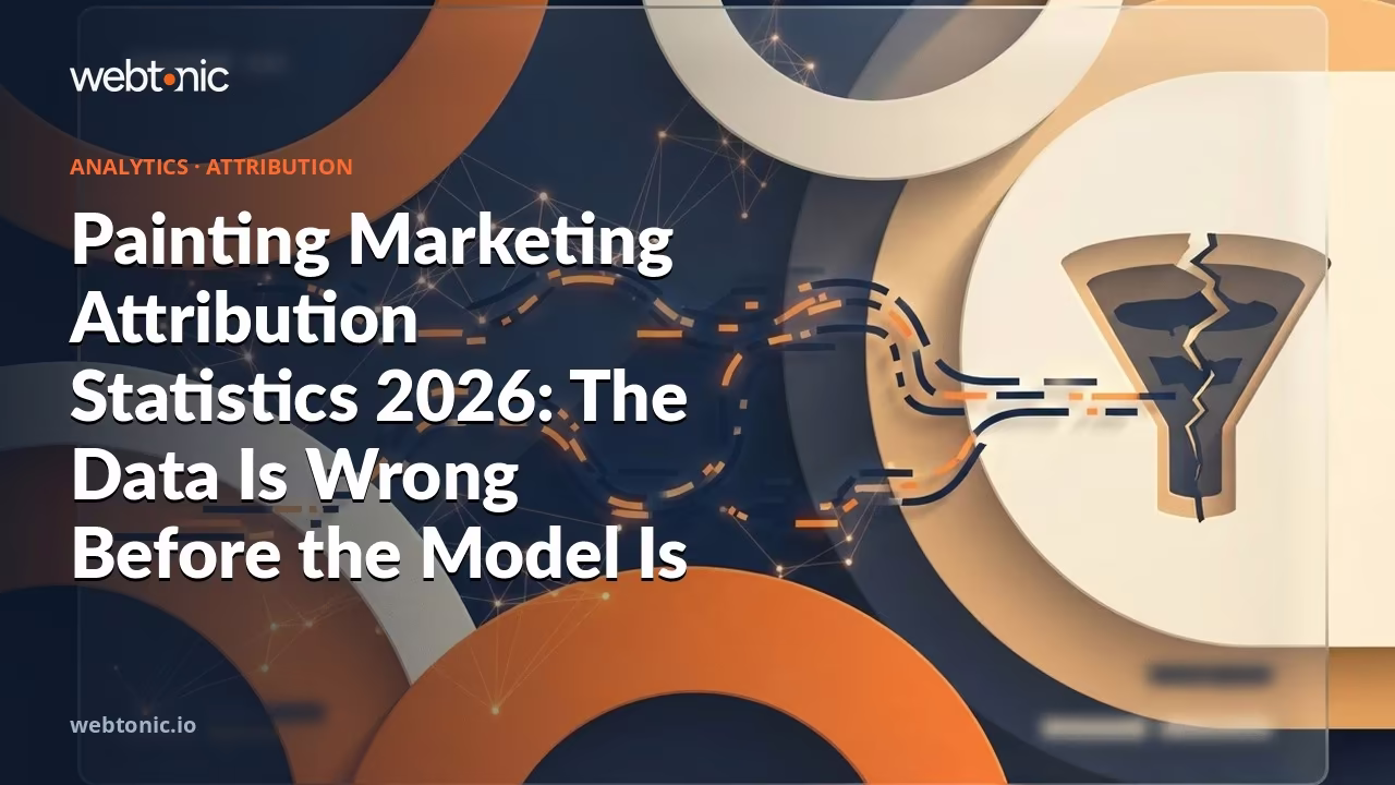 Painting Marketing Attribution Statistics 2026: The Data Is Wrong Before the Model Is — Web Tonic blog thumbnail
