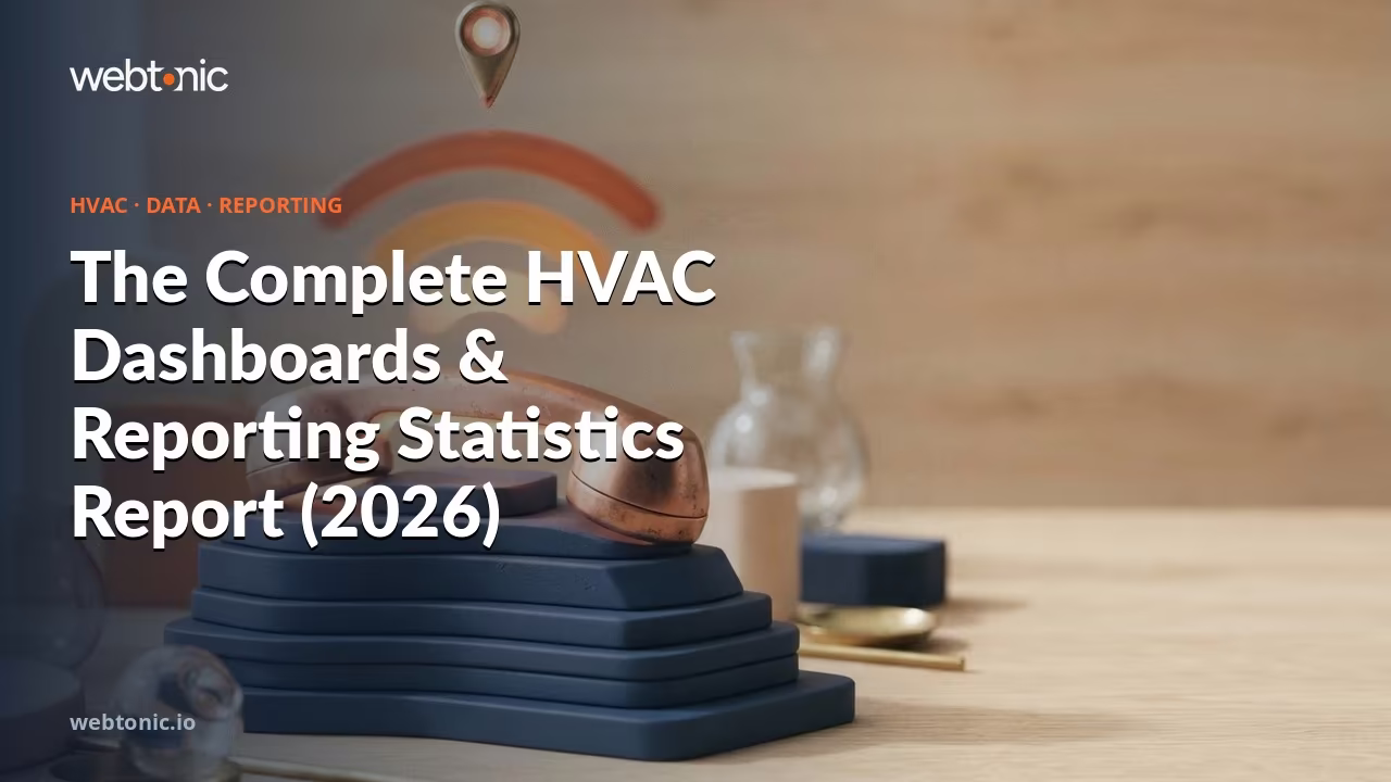The Complete HVAC Dashboards & Reporting Statistics Report (2026) — Web Tonic blog thumbnail