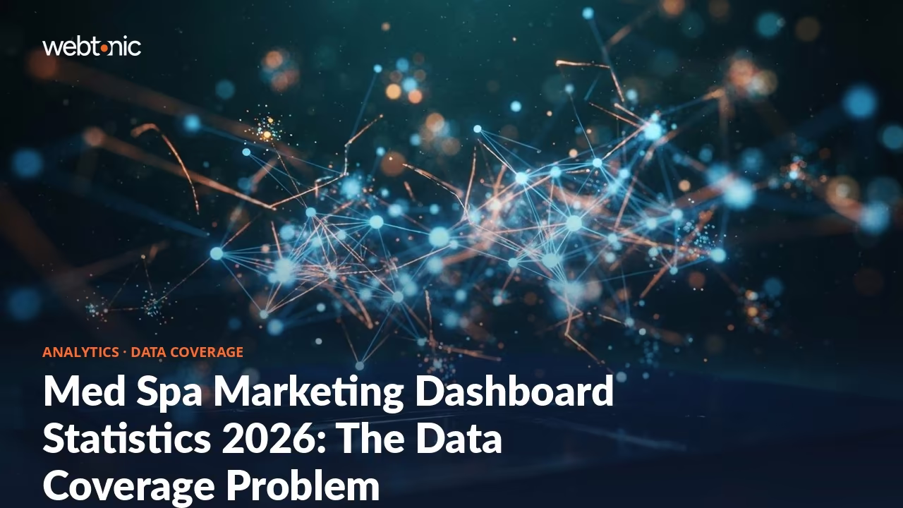 Med Spa Marketing Dashboard Statistics 2026: The Data Coverage Problem — Web Tonic blog thumbnail