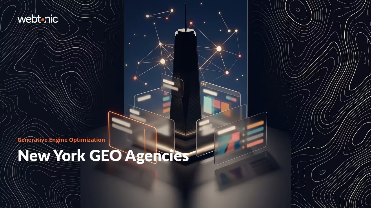 New York Generative Engine Optimization Agencies: The 2026 Evidence Review — Web Tonic blog thumbnail