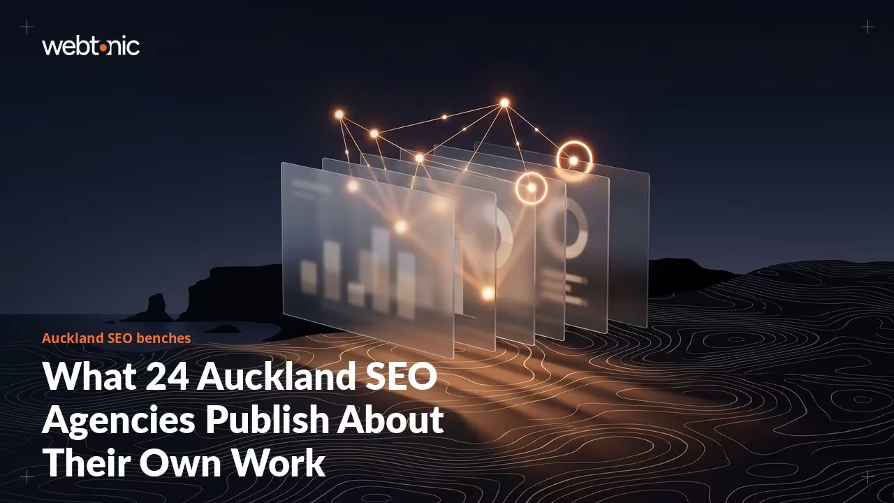 What 24 Auckland SEO Agencies Publish About Their Own Work (2026) — Web Tonic blog thumbnail